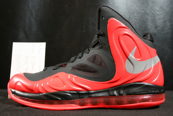 Nike Hyperposite Bright Crimson Reflective Silver Black 10