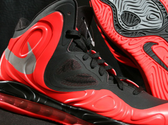 Nike Hyperposite Bright Crimson Reflective Silver Black