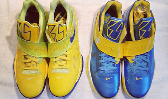Nike Zoom Kd Iv Photo Blue Yellow White