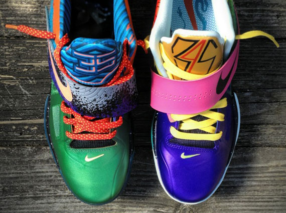 Nike Zoom KD IV 'What The KD' Customs by Mache