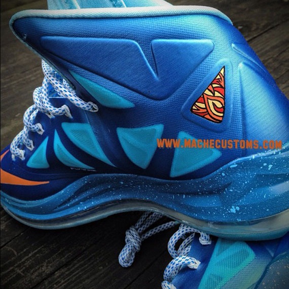 Nke Lebron X Blue Flame China 1