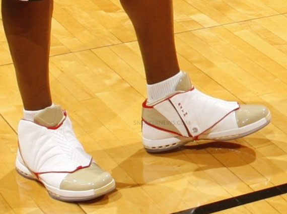 Ray Allen Air Jordan Xvi White Gold Miami Pe 2