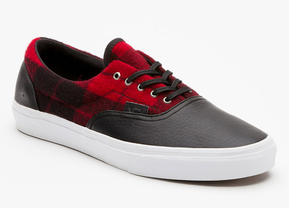 Vans Era Flannel Red Black 2