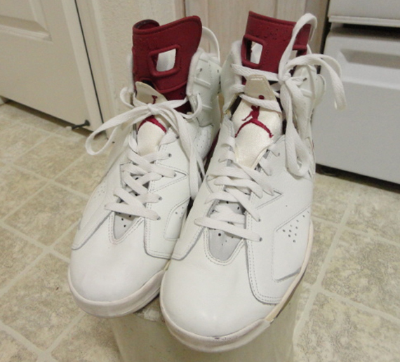 maroon and white jordans