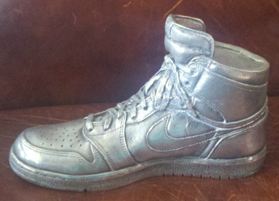 Air Jordan 1 Silver Plated Sculpture 4