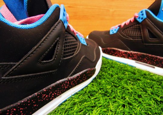 Air Jordan IV GS – Black – Dynamic Blue – Vivid Pink | Release Date