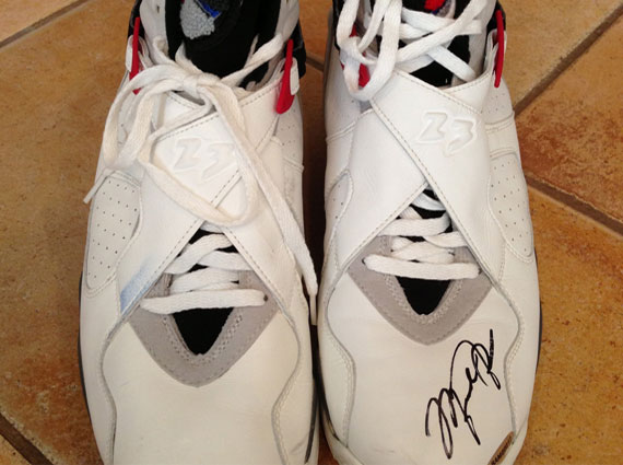 Air Jordan Viii Michael Jordan Autographed Game Worn Og