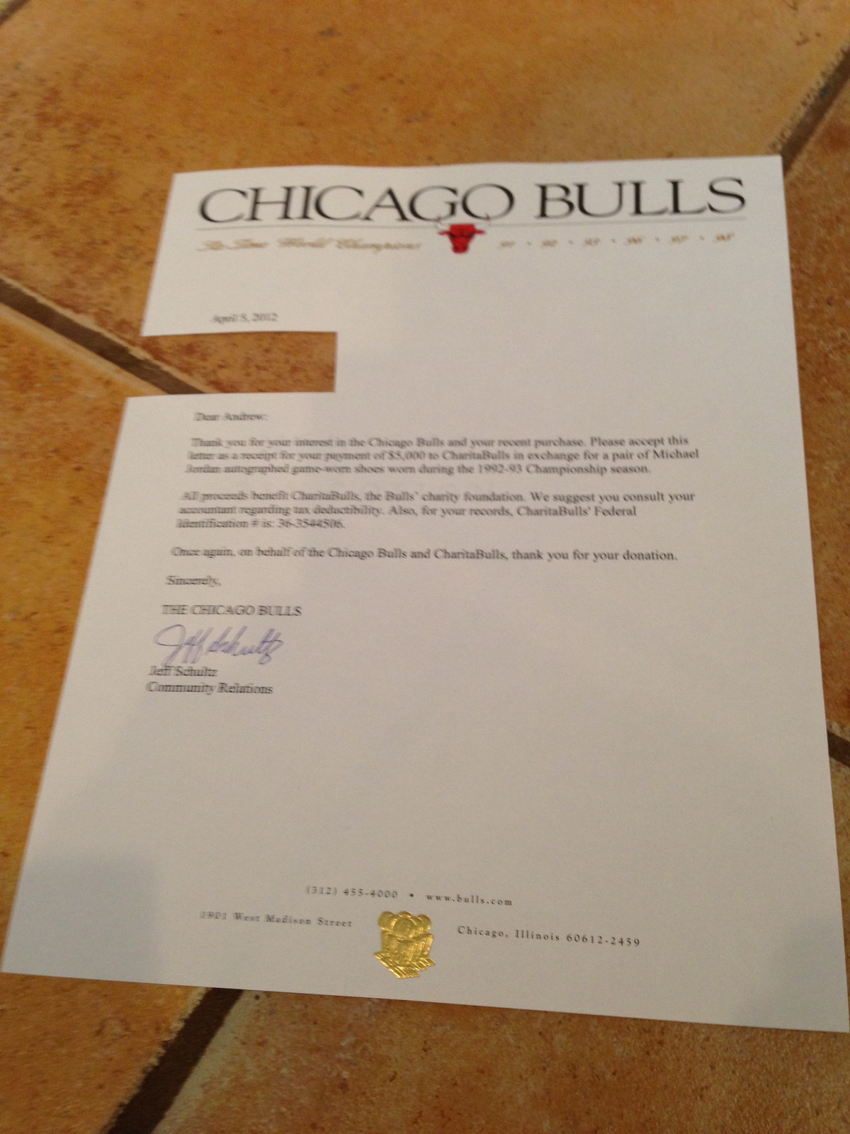 Air Jordan Viii Og 1993 Autographed Game Worn 02