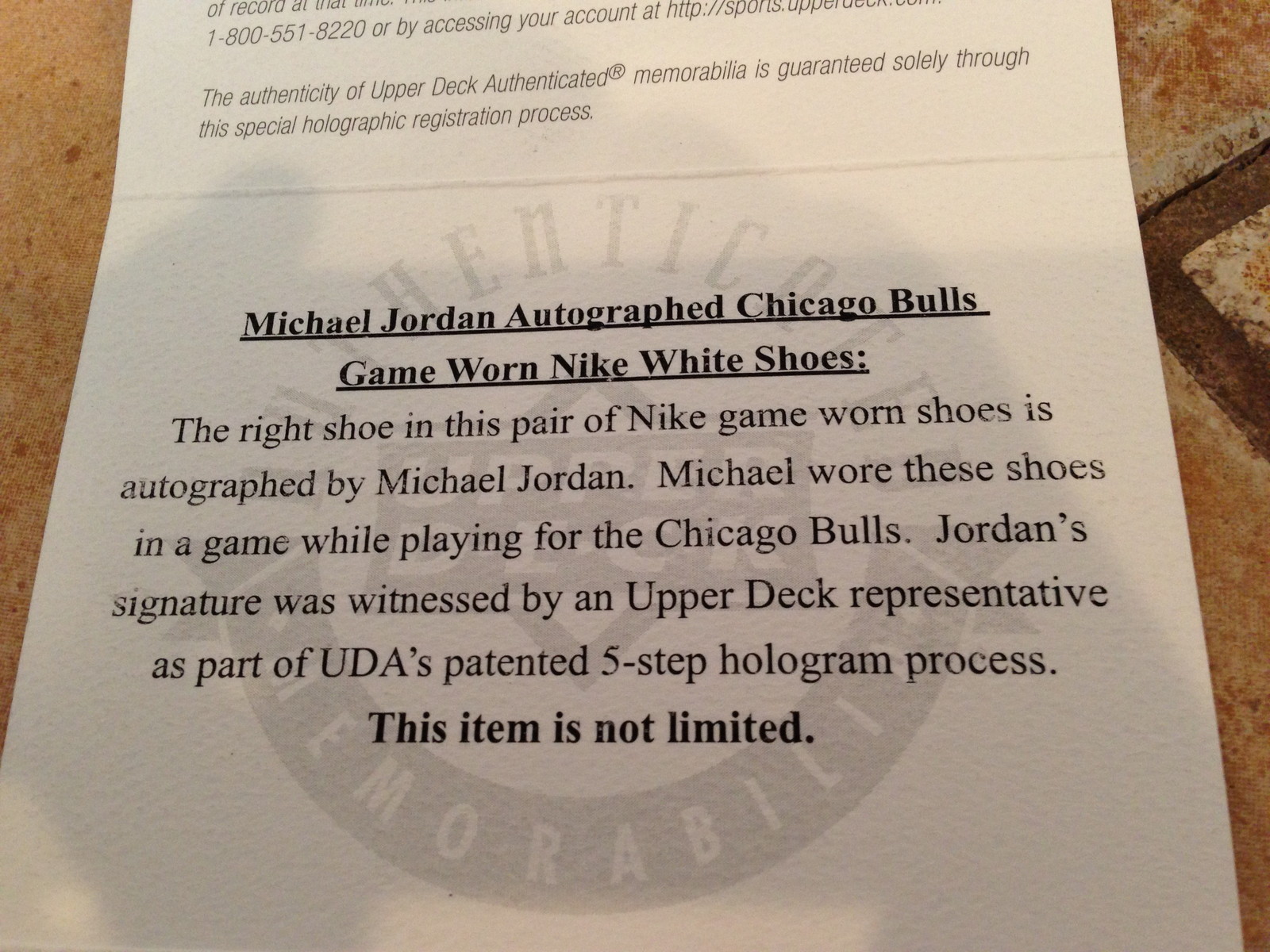 Air Jordan Viii Og 1993 Autographed Game Worn 03