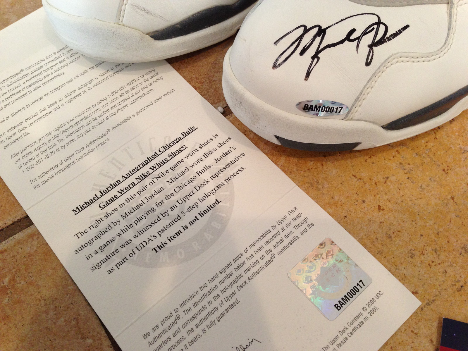 Air Jordan Viii Og 1993 Autographed Game Worn 04