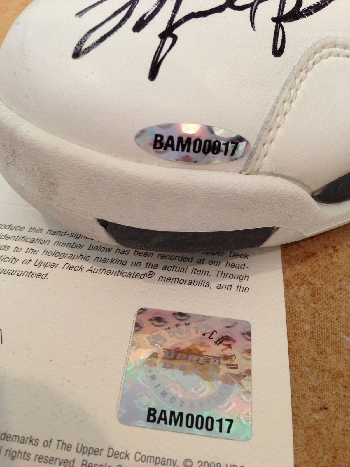 Air Jordan Viii Og 1993 Autographed Game Worn 05