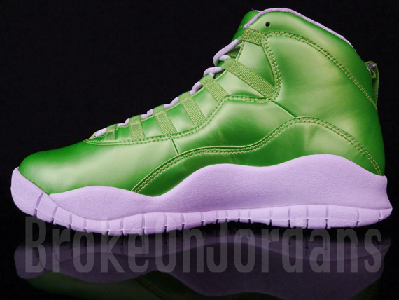 Air Jordan X Rainbow Green 2