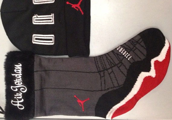 Air Jordan XI "Bred" Christmas Stocking