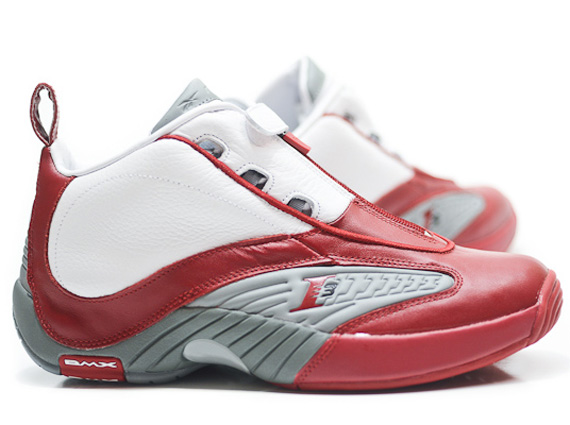 Reebok answer iv white 2024 red