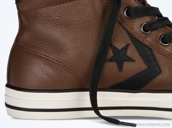 Converse one star mid leather chocolate new arrivals