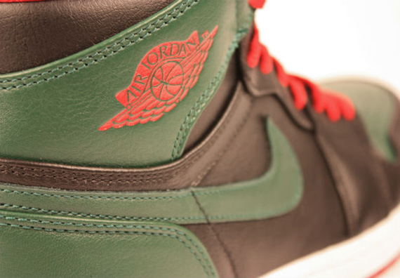 brown and green jordan 1