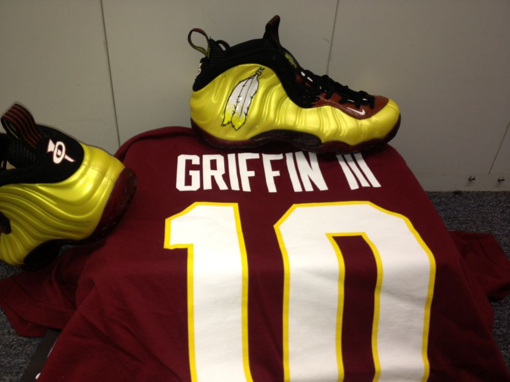 Nike Air Foamposite One Washington Redskins Sole Swap 03
