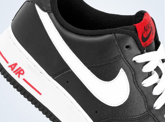 Nike Air Force 1 Low – Black – White – Red