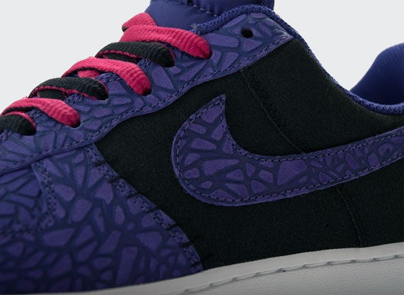 Nike Air Force 1 Low Crackled Black Court Purple