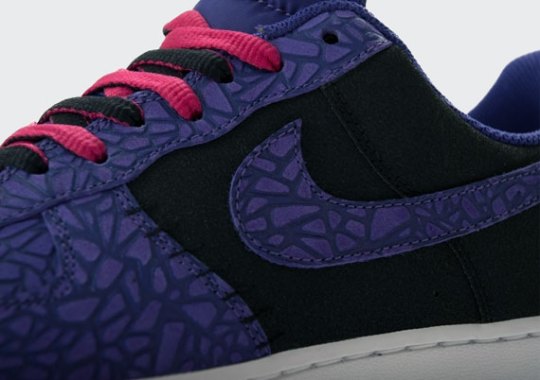Nike Air Force 1 Low “Crackled” – Black – Court Purple