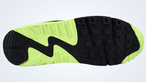 Nike Air Max 90 Black Patent White Neon 4