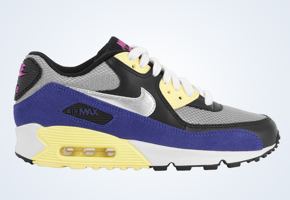 nike air purple and yellow