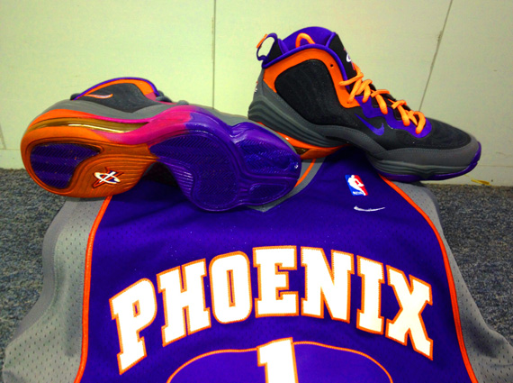 Nike Air Penny V Suns Gradient Outsole Customs by Sole Swap 