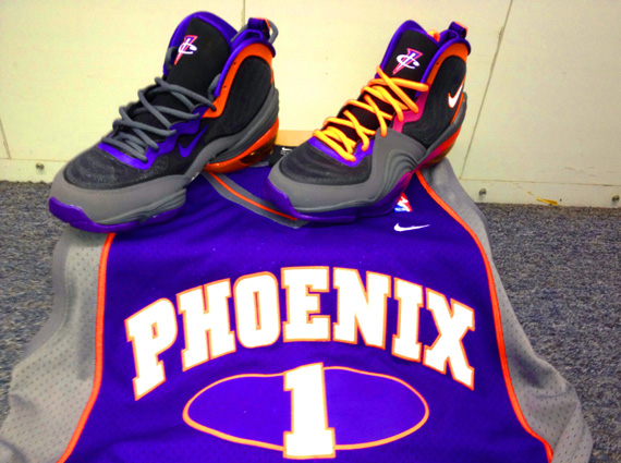 Nike Air Penny V Suns Gradient Sole Customs 3