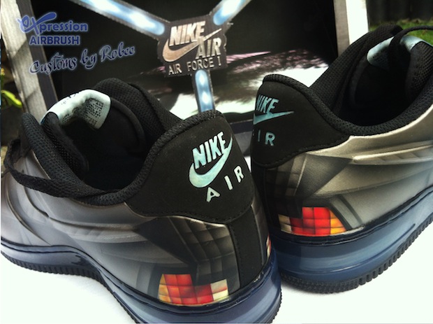 Nike Bttf Delorean Air Force Custom Expression Airbrush 3