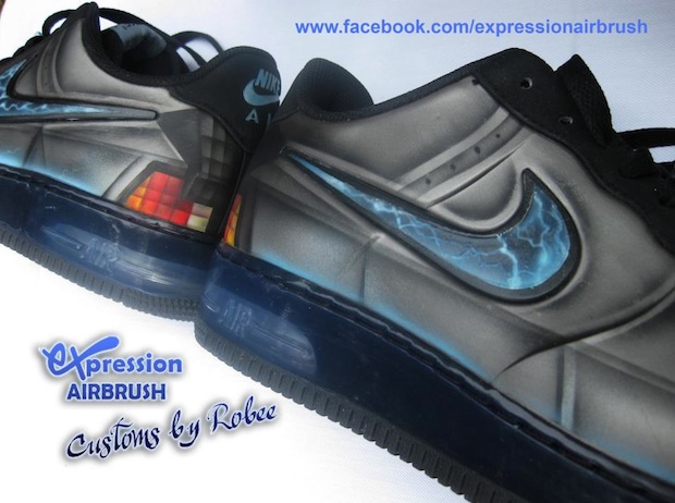 Nike Bttf Delorean Air Force Custom Expression Airbrush 6