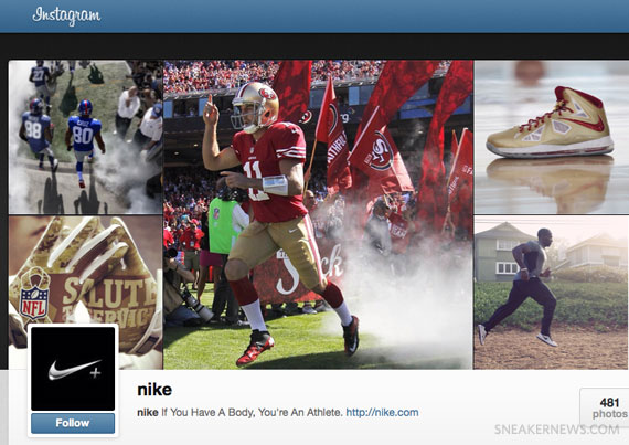 Nike Instagram Web Profile 1