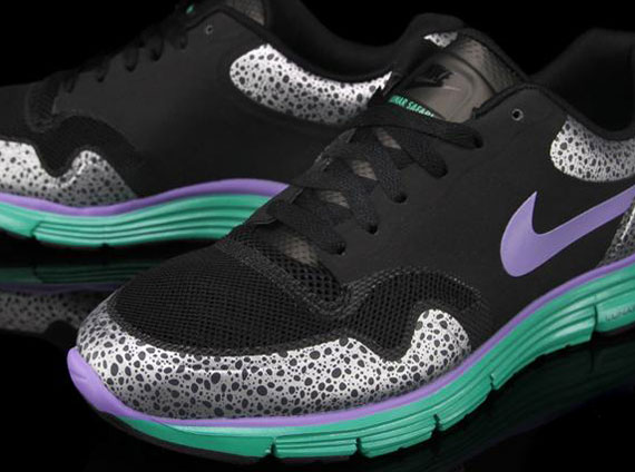Nike Lunar Safari Fuse+ – Black – Medium Violet – Stadium Green