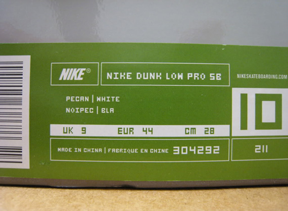 Nike Sb Dunk Low Pecan White