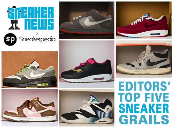 Sneakerpedia x Sneaker News Editors' "Grails"