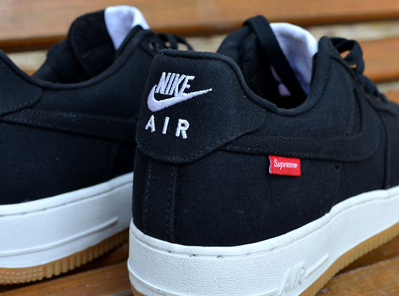 Supreme x Nike Air Force 1 Low - Black - SneakerNews.com