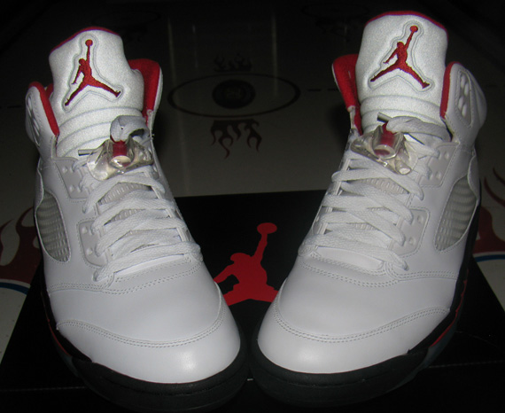 Air Jordan 5 Retro - White - Fire Red - Black - SneakerNews.com