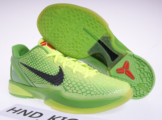 kobe 6 grinch replica