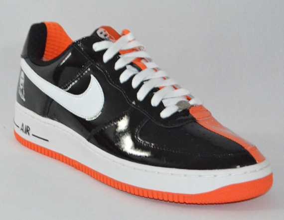 Nike Air Force 1 Premium Halloween Sneakers Us10 2006 Vintage Black Orange