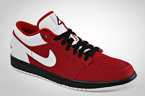 jordan 1 low gym red black white