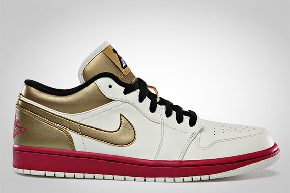 Air Jordan 1 Low - Sport Fuschia - Metallic Gold - SneakerNews.com