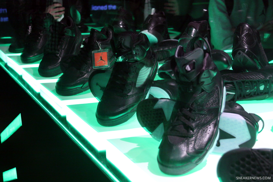 blacked out jordans