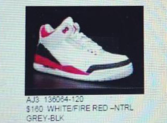 Air Jordan III "Fire Red" - Returning Fall 2013