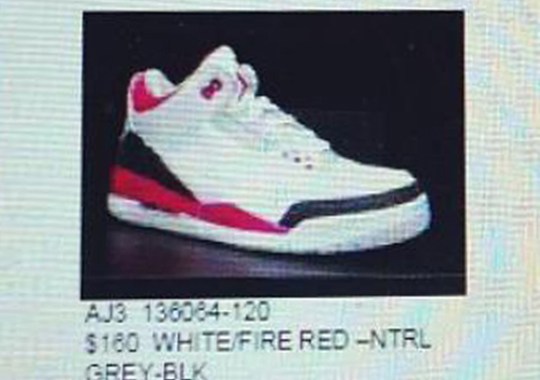 Air Jordan III “Fire Red” – Returning Fall 2013