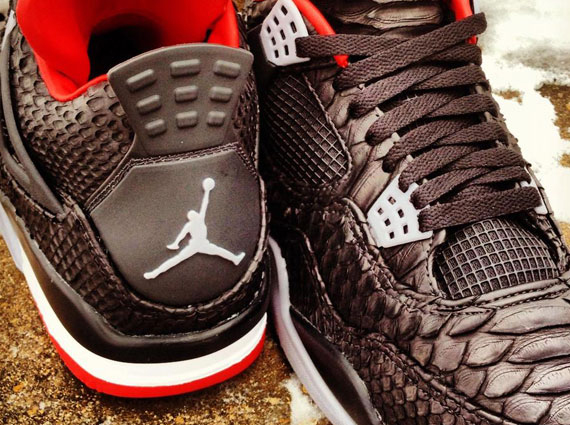 Custom snakeskin jordans hotsell