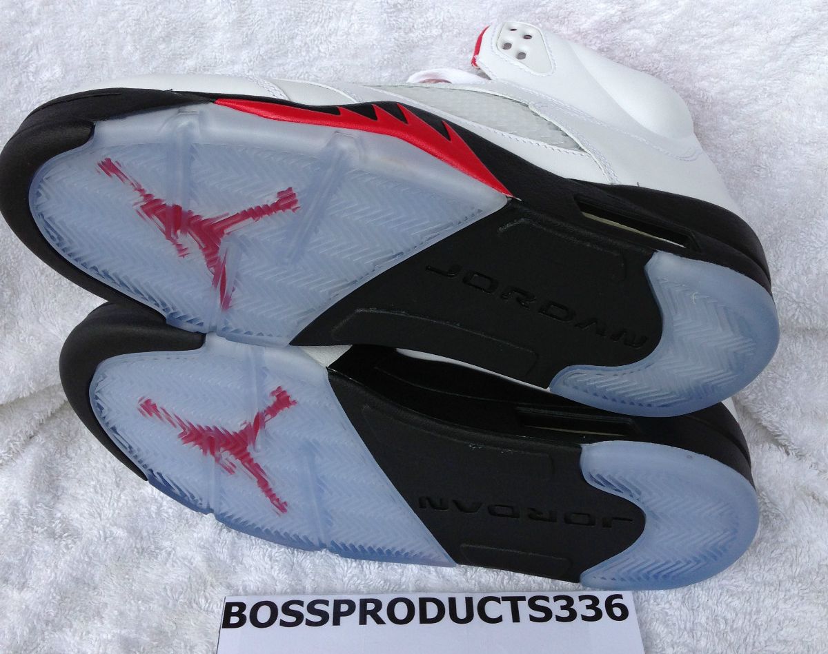 Air Jordan V Retro White Fire Red Black 01