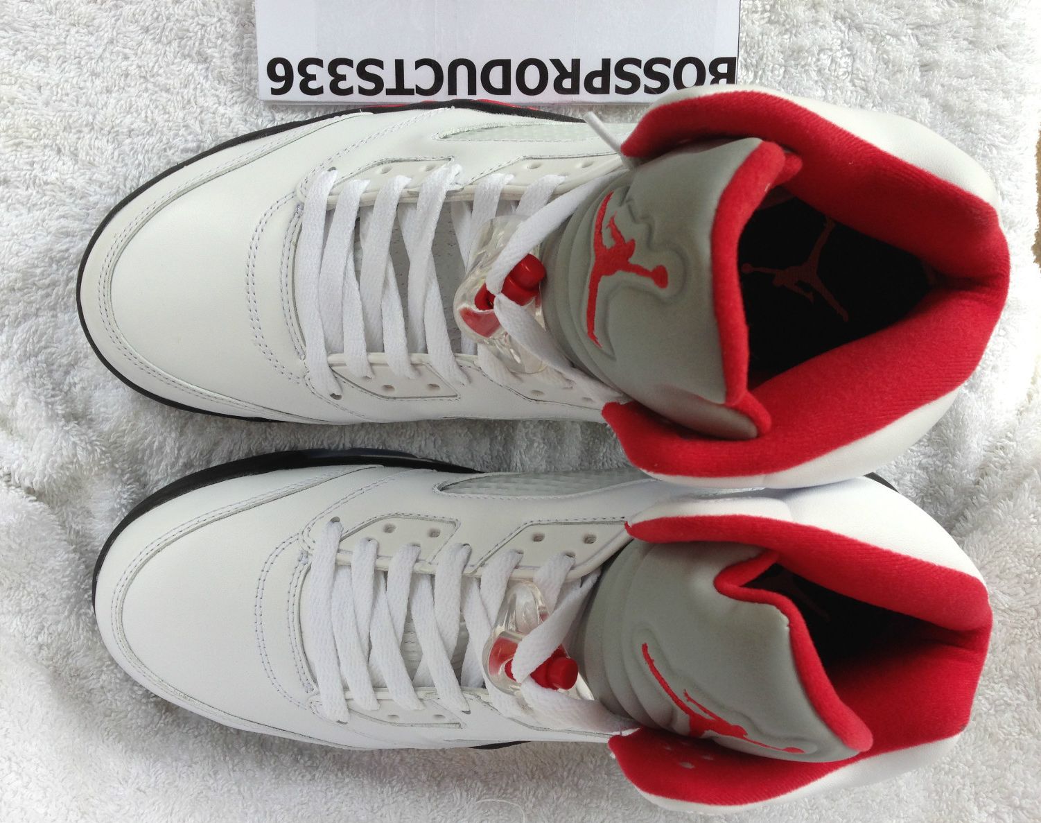 Air Jordan V Retro White Fire Red Black 04
