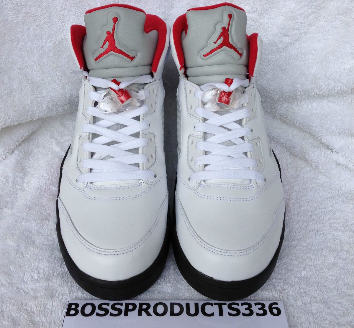 Air Jordan V Retro White Fire Red Black 06