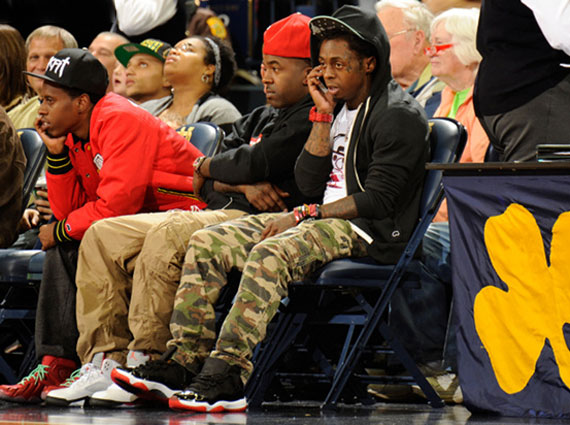 Lil Wayne In Air Jordan Xi Bred