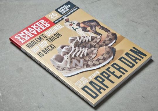 Dapper Dan New Balance 574 on Cover of Sneaker Freaker 26