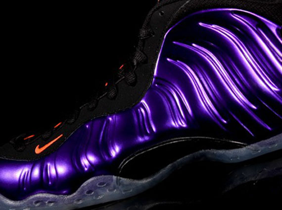 shiny purple nike shoes